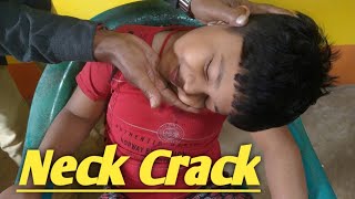 ASMR Neck Cracking Head Massage Little Boy Relaxing 💈Relax💈 [upl. by Draper]