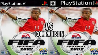 FIFA 2002 PS2 Vs PS1 [upl. by Lenoyl]