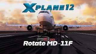 XPlane 12  Rotate MD11  Full Flight  LIMCLIRF [upl. by Naillimixam]