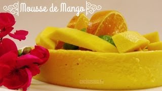 MOUSSE DE MANGO LIGERO Receta casera paso a paso [upl. by Tnert]