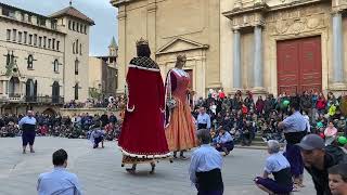 Gegants de Vilafranca del Penedès  Mercat del Ram de Vic 09042022 [upl. by Kress]