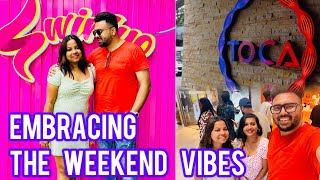 Vlog125  TOCA at Koramangala  Saturday weekend  Inside and outside lifestyle at Bangalore pub❤️ [upl. by Naitsirk]