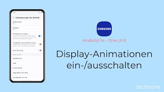 DisplayAnimationen einschalten oder ausschalten  Samsung Android 14  One UI 6 [upl. by Berfield]