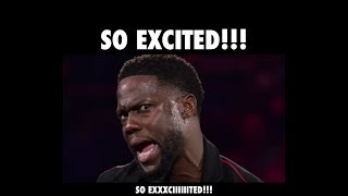 Kevin Hart So Excited Irresponsible Tour Meme And GIF [upl. by Alburga]