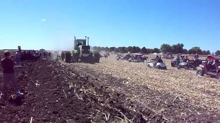 Steiger Tiger KP525 plowing at the Half Century of Progress in Rantoul IL [upl. by Fazeli515]