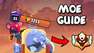 Ultimate Guide to Mastering Moe in Brawl Stars RANK 35 [upl. by Ribak]