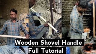 Wooden Handle Making Tutorial  Wooden Shovel Handle  belcha [upl. by Toma961]