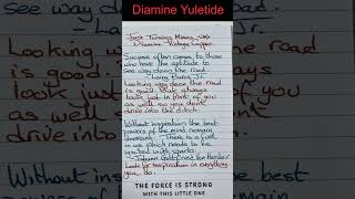 Writing Fri 30 Aug Tibaldi Bononia and Diamine Yuletide shorts [upl. by Joed]