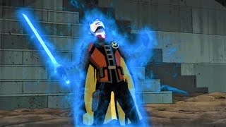 Damian Wayne Defeats Ras al Ghul with Deadwings Help  Injustice Animated Movie Clips [upl. by Siraf]