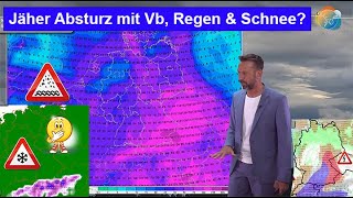 Nach Gewittern amp Starkregen markante Abkühlung mit Herbsteinbruch dann Vb mit viel Regen amp Schnee [upl. by Ned466]