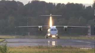 Dornier 328 WindSheared Landing at Airport BernBelp [upl. by Asylla]