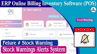 bhisab pos software stock warnings alerts system inventory software  Sales Stock  Laravel [upl. by Eigna]