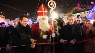 SaintNicolas inaugure son village à Nancy [upl. by Francie808]