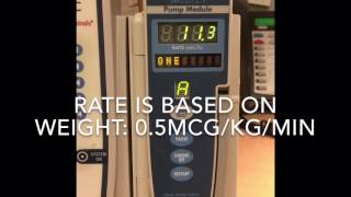 Alaris pump  Milrinone education video [upl. by Jestude567]