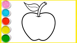 How to Draw an Apple  Apple Drawing easy step by step simple drawing  Drawing Apple step by step [upl. by Graniela472]