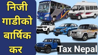 Private Vehicle Tax in Nepal  निजि गाडिको कर by think learn [upl. by Mitzie355]