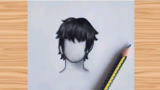 How to draw a boy hair easy  Drawing for Beginner [upl. by Rockefeller968]