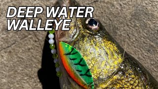 Deep Water Walleye Techniques SMOKIN’ Hot Afternoon Trip [upl. by Ahsenev]