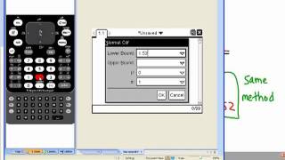 Statistics  Normal Distribution Using TInSpire CAS [upl. by Irret855]