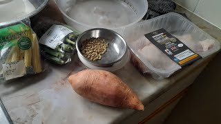 Chicken sweet potato and veg  Encore ASMR is live [upl. by Ardien]