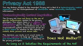 Privacy Act 1988 Specifics [upl. by Yablon]