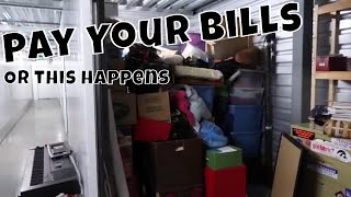 Pay Your Bills OR THIS HAPPENS Forgotten Abandon Storage Unit [upl. by Nwadal225]