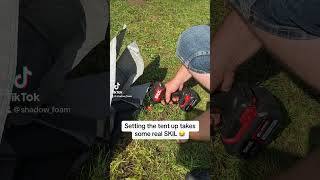 This Camping Tent Setup Hack take some SKIL shorts [upl. by Bel839]