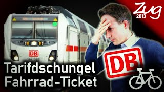 Tarifdschungel FahrradTicket bei der Deutschen Bahn  Regelung für EBike EScooter etc  Zug2013 [upl. by Aronow]