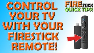 ✅ Quick Tip Control Your TV With Your Firestick Remote ✅ [upl. by Eidualc826]