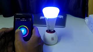 Syska Wipro Havells LED WiFi smart bulbLamp unboxing setup amp connect to Alexa AP Mode EZ Mode [upl. by Sevik]