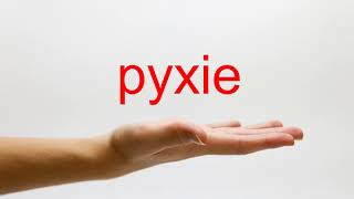 How to Pronounce pyxie  American English [upl. by Nonnad]