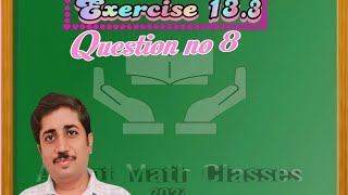 Class 10th Bihar board Exercise 133 Question no 8 Hindi medium [upl. by Ettegdirb737]