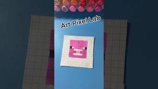 Piggy Minecraft mini pixel art  pixelartideas artpixellab pixelart piggy minecraft [upl. by Farrison]