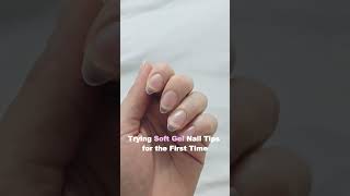 First Time Soft Gel Nails nails gelnails [upl. by Eelarual]