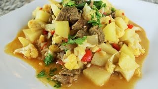 Receta Peruana De Coliflor Guisada – Comida Saludable [upl. by Goerke745]