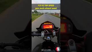 Top Speed 🤯 Fzs v2 pure exhaust sound  DN08 shorts topspeed viralvideo fzs [upl. by Sitarski]