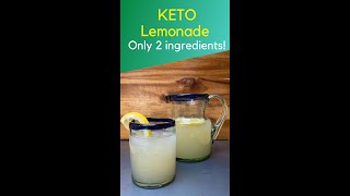 KETO LEMONADE Recipe Only 2 Ingredients amp 25 carbs shorts [upl. by Ailee]