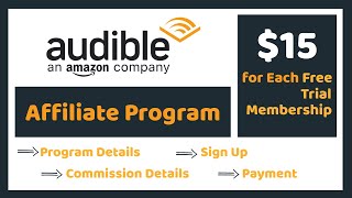 Audible Affiliate Program 2024  Earn Money from Audible [upl. by Richlad]