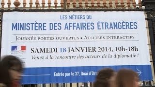 Journée portes ouvertes sur les métiers du ministère des Affaires étrangères 18012014 [upl. by Quartus210]