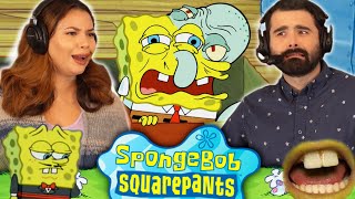 We Watched SPONGEBOB SEASON 4 EPISODE 7 AND 8 For the FIRST TIME ENEMY IN LAW amp Patrick SmartPants [upl. by Ober]