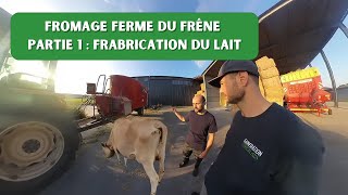 12 Récupération du lait avant daller faire les fromages à la ferme du Frêne de Lucie [upl. by Lyrahs584]