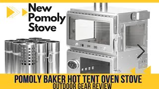 Pomoly Baker Hot Tent Oven Stove First look and set up Outdoor gear review [upl. by Paresh]