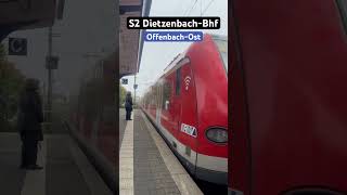 OffenbachOst Einfahrt RB423S2➡️DietzenbachBhf br423 sbahn shorts [upl. by Ettelorahc407]