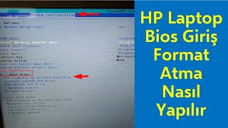 HP Laptop Bios Giriş ve Format Atma Nasıl Yapılır [upl. by Akeylah]