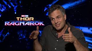 Thor Ragnarok Mark Ruffalo quotHulkquot Official Movie Interview  ScreenSlam [upl. by Debi]