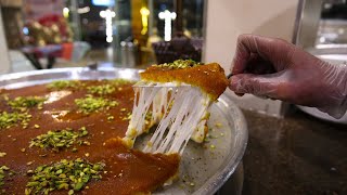 Palestinian Nabulsi Kunafa  Traditional Palestinian Desserts [upl. by Seana310]