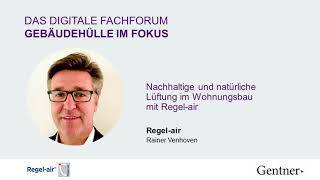 Nachhaltige und natürliche Lüftung mit Regelair Fensterfalzlüfter Gebäudehülle21 [upl. by Bouchard]