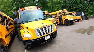 Thomas SafTLiner C2 school bus realworld pretrip inspection [upl. by Nedmac]