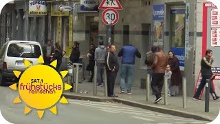 Drogenkrieg auf offener Straße Dortmunds Nordstadt  SAT1 Frühstücksfernsehen  TV [upl. by Irrok]