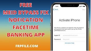 FREE Bypass iCloud fix NOTIFICATION  Facetime  iCloud login  Banking apps  FRPFILE AIO v2 [upl. by Mariand]